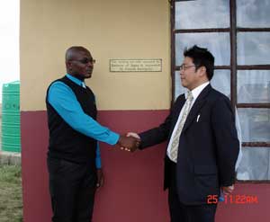 Handover Ceremonies for the Japanese Grant Assistance Projects Fahlaza Primary School - Mr Shigeki Omura, Second Secretary of the Embassy of Japan