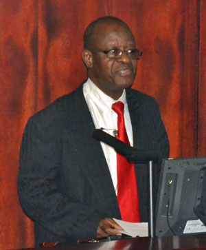 Bidding Farewell to the retiring National Librarian who had achieved so much Mr John Kgwale Tsebe