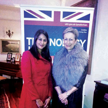 BRITISH HIGH COMMISIONER HOSTS RECEPTION TO MARK STATE OF THE NATION ADDRESS The Diplomatic Society’s roving reporter Girisha Naidoo with British High Commissioner to South Africa, Judith MacGregor