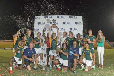 SA Sevens Academy celebrating their win