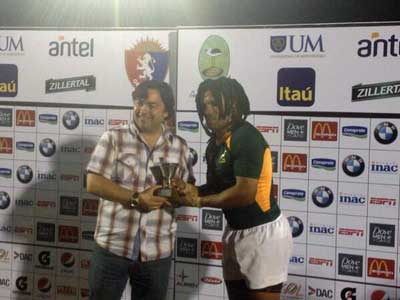 Rosco Speckman, who was top try-scorer of the tournament, was named Player of the Tournament.